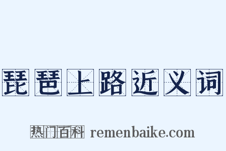 琵琶上路近义词是什么意思的图片